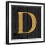 Gold Alphabet D-N. Harbick-Framed Art Print