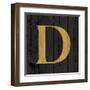 Gold Alphabet D-N. Harbick-Framed Art Print