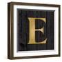 Gold Alphabet E-N. Harbick-Framed Art Print