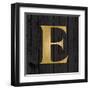 Gold Alphabet E-N. Harbick-Framed Art Print