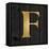 Gold Alphabet F-N. Harbick-Framed Stretched Canvas