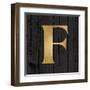 Gold Alphabet F-N. Harbick-Framed Art Print