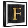 Gold Alphabet F-N. Harbick-Framed Art Print