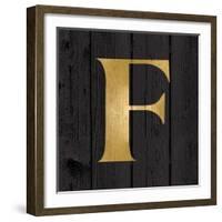 Gold Alphabet F-N. Harbick-Framed Art Print