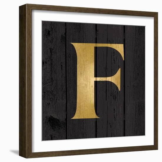 Gold Alphabet F-N. Harbick-Framed Art Print