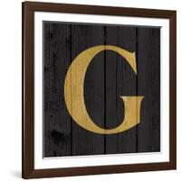 Gold Alphabet G-N. Harbick-Framed Art Print