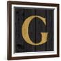 Gold Alphabet G-N. Harbick-Framed Art Print