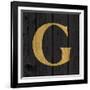 Gold Alphabet G-N. Harbick-Framed Art Print