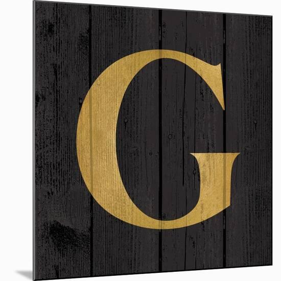 Gold Alphabet G-N. Harbick-Mounted Art Print