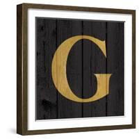 Gold Alphabet G-N. Harbick-Framed Art Print
