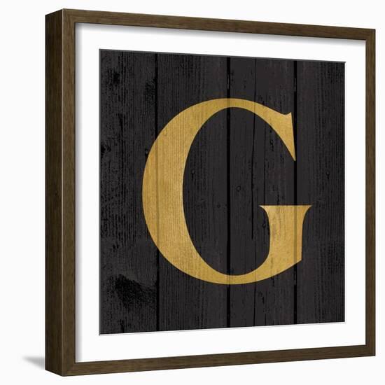 Gold Alphabet G-N. Harbick-Framed Art Print