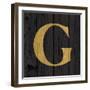 Gold Alphabet G-N. Harbick-Framed Art Print