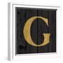 Gold Alphabet G-N. Harbick-Framed Art Print