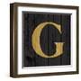 Gold Alphabet G-N. Harbick-Framed Art Print