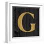 Gold Alphabet G-N. Harbick-Framed Art Print