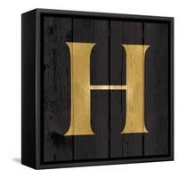Gold Alphabet H-N. Harbick-Framed Stretched Canvas