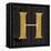 Gold Alphabet H-N. Harbick-Framed Stretched Canvas