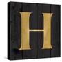 Gold Alphabet H-N. Harbick-Stretched Canvas