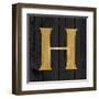 Gold Alphabet H-N. Harbick-Framed Art Print