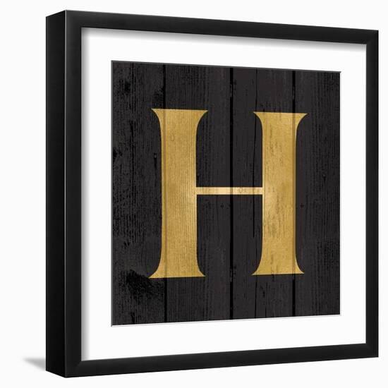 Gold Alphabet H-N. Harbick-Framed Art Print