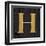 Gold Alphabet H-N. Harbick-Framed Art Print