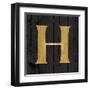 Gold Alphabet H-N. Harbick-Framed Art Print