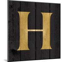 Gold Alphabet H-N. Harbick-Mounted Art Print