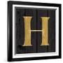 Gold Alphabet H-N. Harbick-Framed Art Print