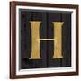 Gold Alphabet H-N. Harbick-Framed Art Print