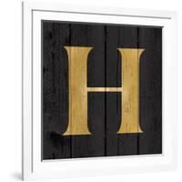 Gold Alphabet H-N. Harbick-Framed Art Print