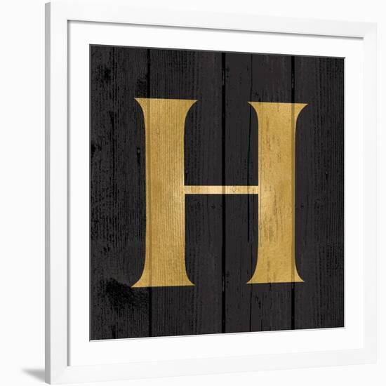 Gold Alphabet H-N. Harbick-Framed Art Print