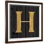 Gold Alphabet H-N. Harbick-Framed Art Print