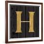 Gold Alphabet H-N. Harbick-Framed Art Print