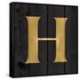 Gold Alphabet H-N. Harbick-Framed Stretched Canvas