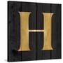 Gold Alphabet H-N. Harbick-Stretched Canvas