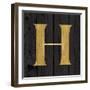 Gold Alphabet H-N. Harbick-Framed Art Print