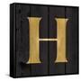 Gold Alphabet H-N. Harbick-Framed Stretched Canvas