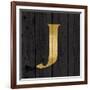 Gold Alphabet J-N. Harbick-Framed Art Print