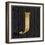 Gold Alphabet J-N. Harbick-Framed Art Print