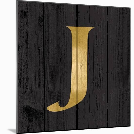 Gold Alphabet J-N. Harbick-Mounted Art Print