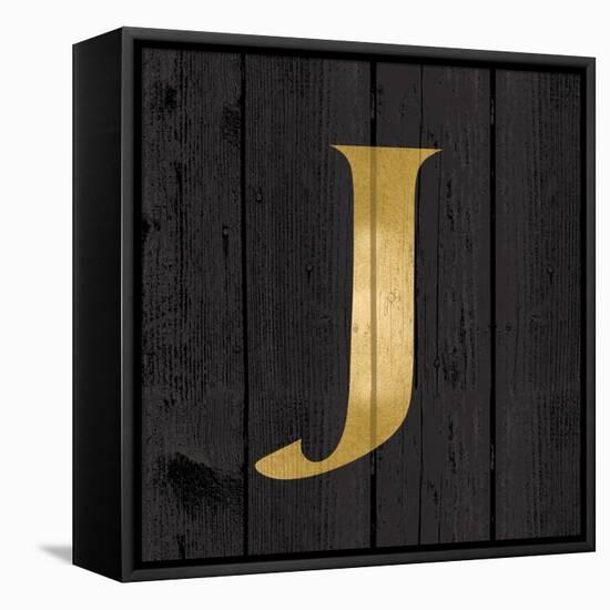 Gold Alphabet J-N. Harbick-Framed Stretched Canvas