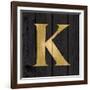 Gold Alphabet K-N. Harbick-Framed Art Print
