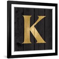 Gold Alphabet K-N. Harbick-Framed Art Print