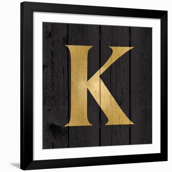 Gold Alphabet K-N. Harbick-Framed Art Print