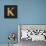 Gold Alphabet K-N. Harbick-Framed Stretched Canvas displayed on a wall