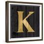 Gold Alphabet K-N. Harbick-Framed Premium Giclee Print
