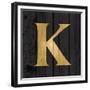 Gold Alphabet K-N. Harbick-Framed Premium Giclee Print