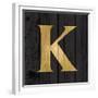 Gold Alphabet K-N. Harbick-Framed Premium Giclee Print