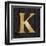 Gold Alphabet K-N. Harbick-Framed Art Print