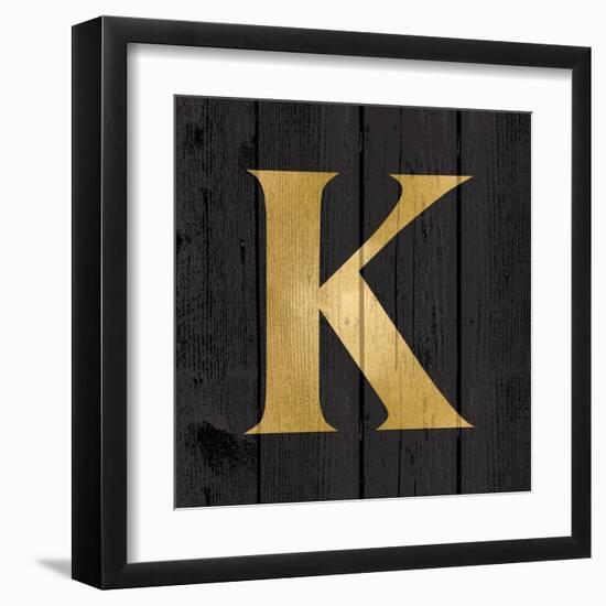 Gold Alphabet K-N. Harbick-Framed Art Print